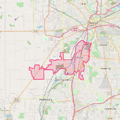 Map of Moraine