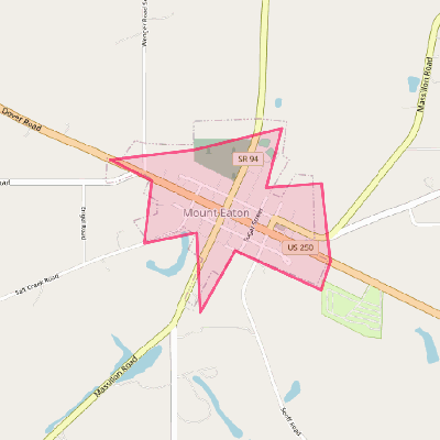 Map of Mount Eaton