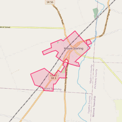 Map of Mount Sterling