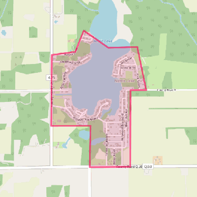 Map of Nettle Lake