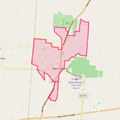 Map of New Carlisle