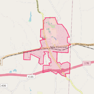 Map of New Concord