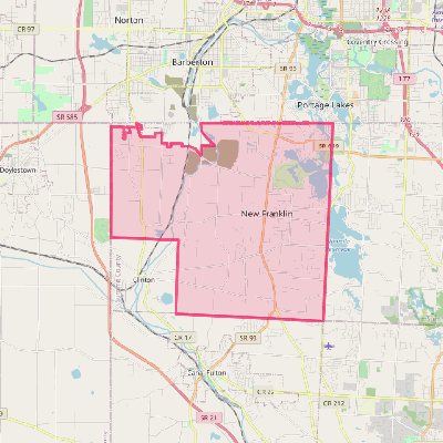 Map of New Franklin