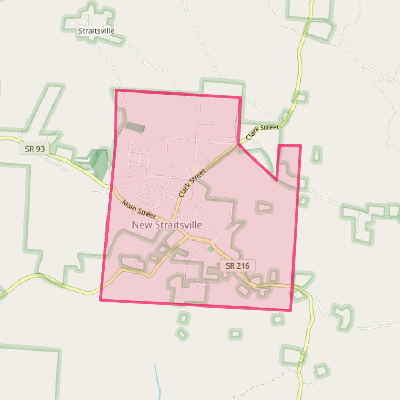 Map of New Straitsville