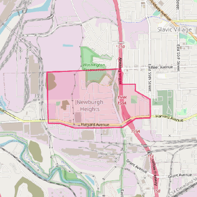 Map of Newburgh Heights