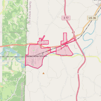 Map of Newcomerstown