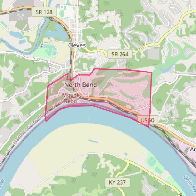 Map of North Bend