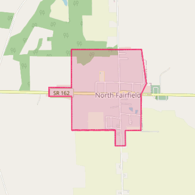 Map of North Fairfield