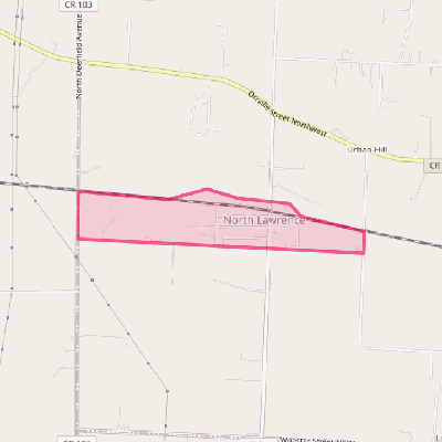 Map of North Lawrence