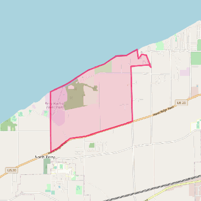 Map of North Perry