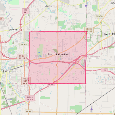 Map of North Ridgeville