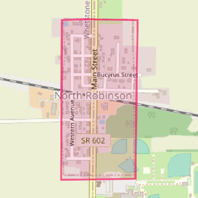 Map of North Robinson