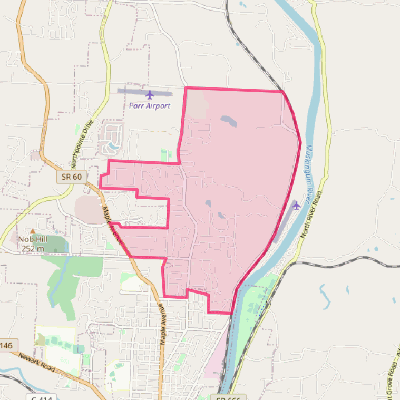 Map of North Zanesville