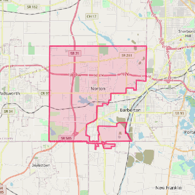 Map of Norton