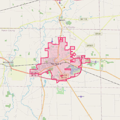 Map of Norwalk