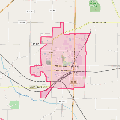 Map of Orrville