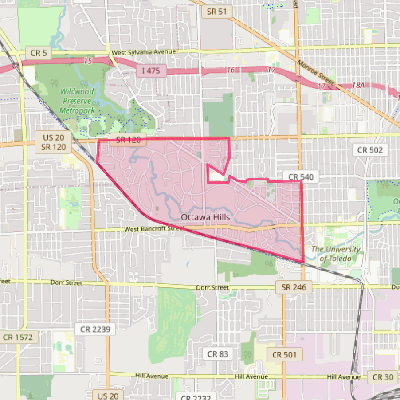 Map of Ottawa Hills