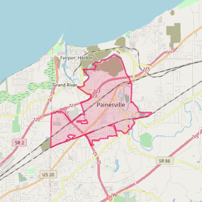 Map of Painesville