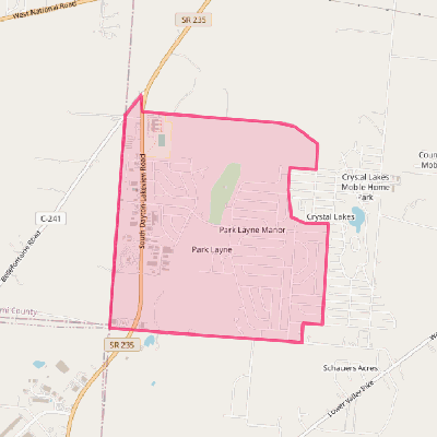 Map of Park Layne