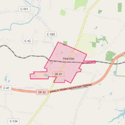 Map of Peebles