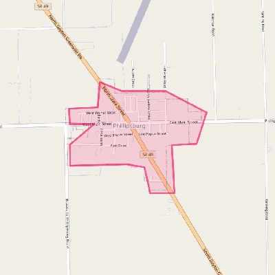 Map of Phillipsburg