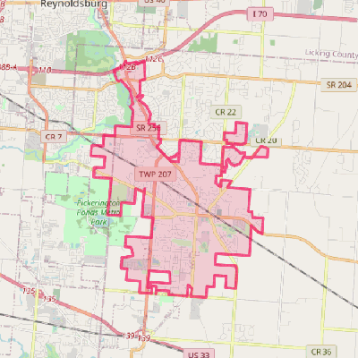 Map of Pickerington