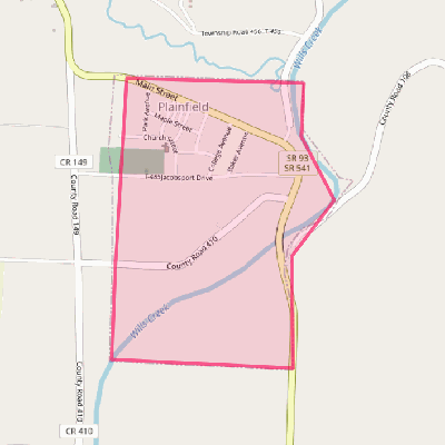 Map of Plainfield