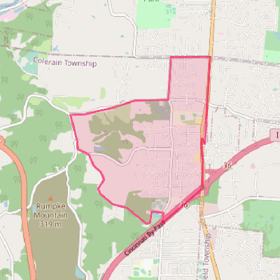 Map of Pleasant Run