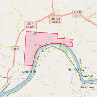 Map of Pomeroy