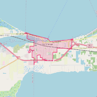 Map of Port Clinton