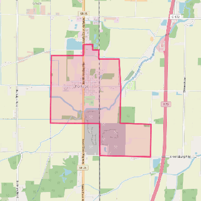 Map of Portage