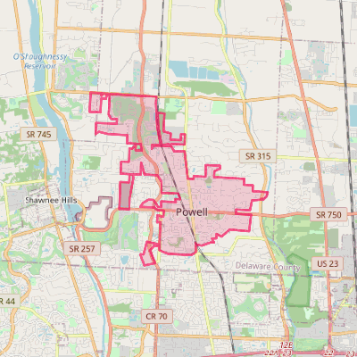 Map of Powell