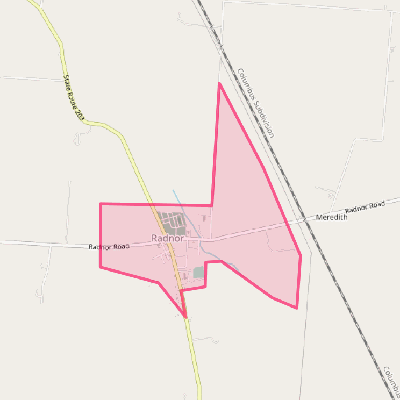 Map of Radnor