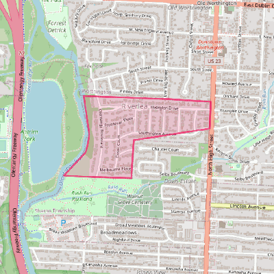 Map of Riverlea