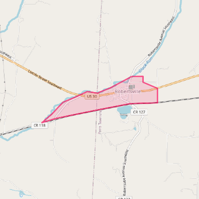 Map of Robertsville