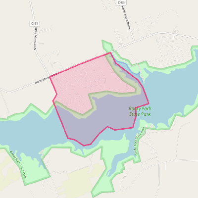 Map of Rocky Fork Point