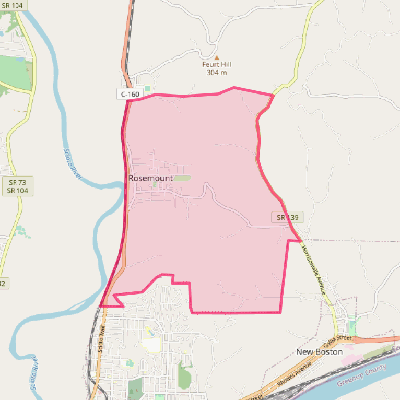 Map of Rosemount