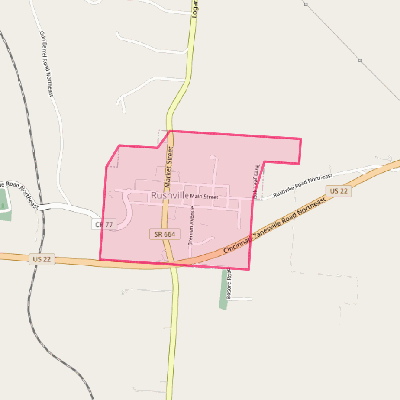 Map of Rushville