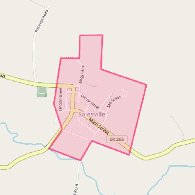 Map of Salesville