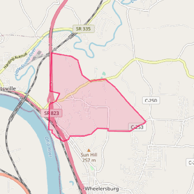 Map of Sciotodale