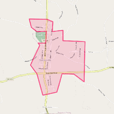 Map of Senecaville
