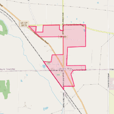 Map of Seven Mile