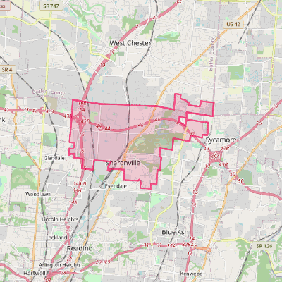 Map of Sharonville