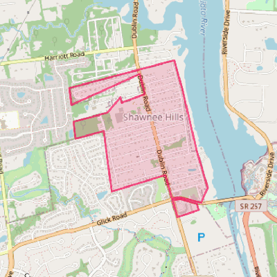 Map of Shawnee Hills