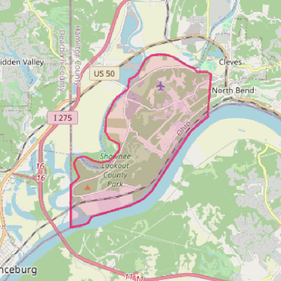 Map of Shawnee