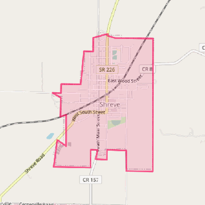 Map of Shreve