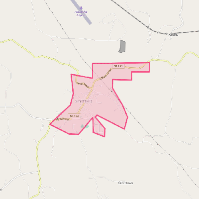 Map of Smithfield