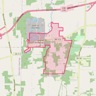 Map of South Amherst