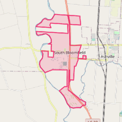 Map of South Bloomfield