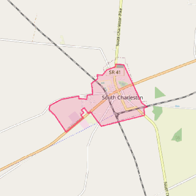 Map of South Charleston